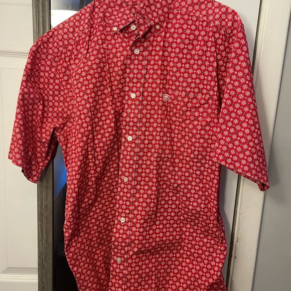 Ariat Other - Ariat Men's Red Patterned Shirt